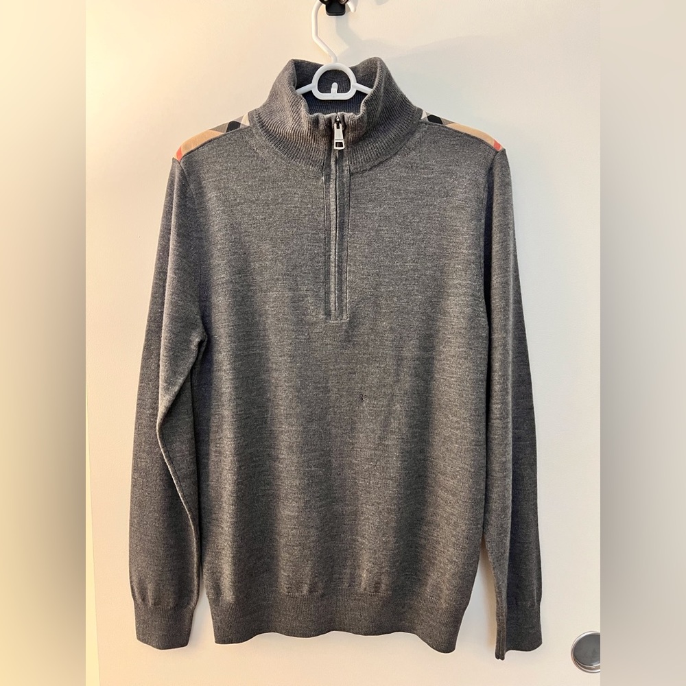 Burberry Brit vintage Wool 1/4 zip - M